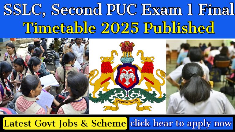 Karnataka SSLC, Second PUC Exam